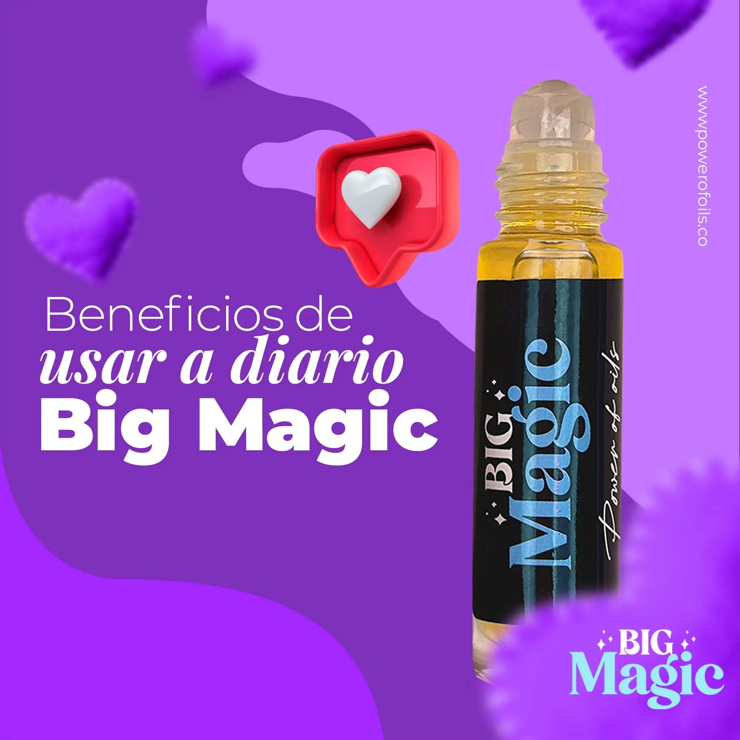 Big Magic - Revitaliza tus cejas y pestañas con aceites naturales