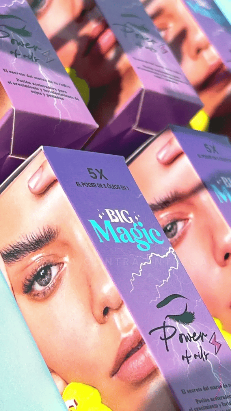 Big Magic - Revitaliza tus cejas y pestañas con aceites naturales