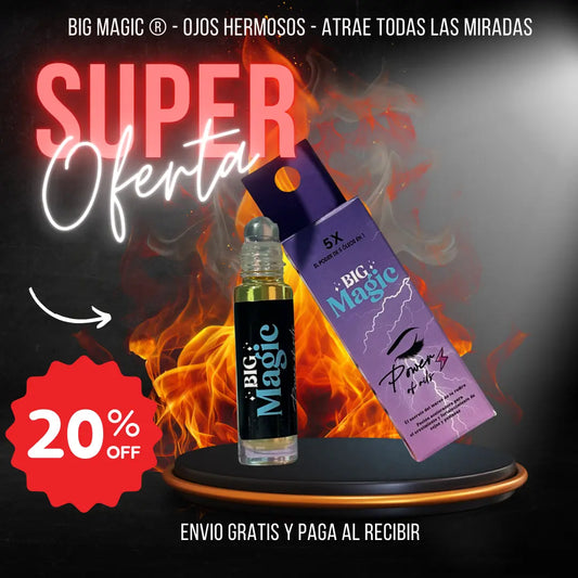 Big Magic - Revitaliza tus cejas y pestañas con aceites naturales
