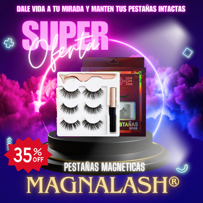 Pestañas Magneticas MagnaLash® 35%  Off - Dale vida a tu mirada y protege tus pestañas naturales