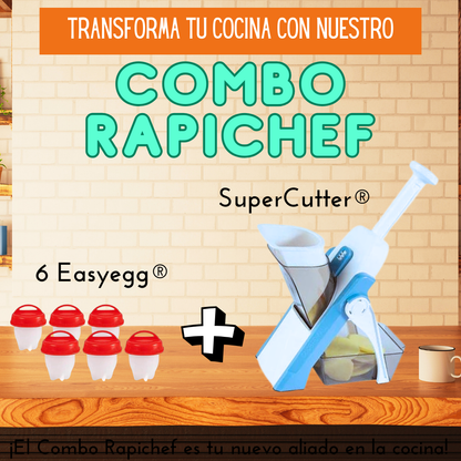 COMBO RAPICHEF 👩‍🍳 - SUPERCUTTER®🥔 ➕ EASYEGG®🥚- ¡DI ADIOS A LOS TIEMPOS LARGOS EN TU COCINA!