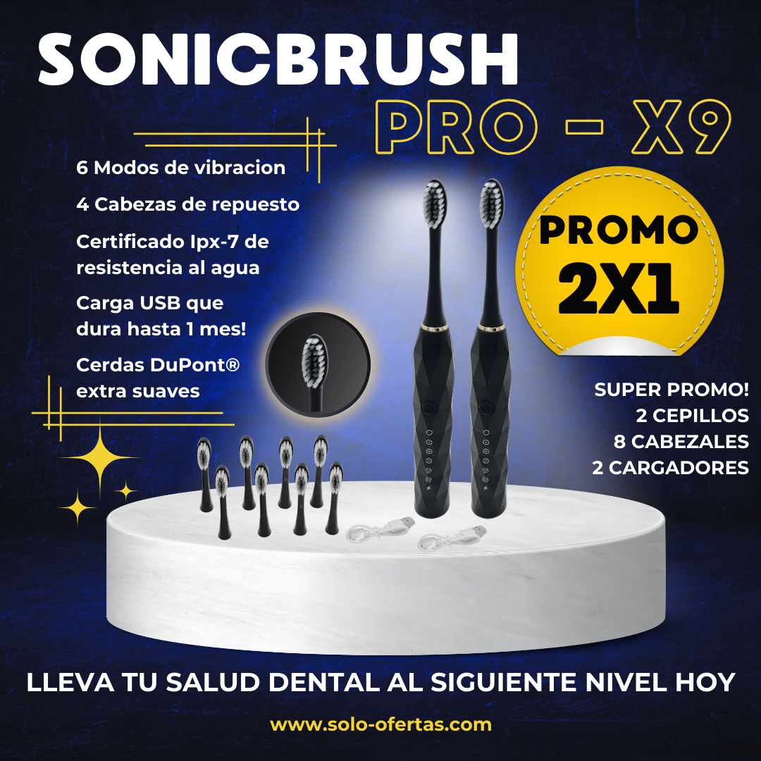 PROMO 2X1 - SONICBRUSH PRO® - OBTEN LA MEJOR SONRISA AL MEJOR PRECIO